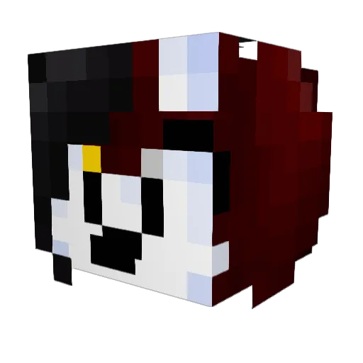ReallyUsefulVA Minecraft avatar head, 3D render
