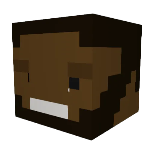 Really_Mahari Minecraft avatar head, 3D render