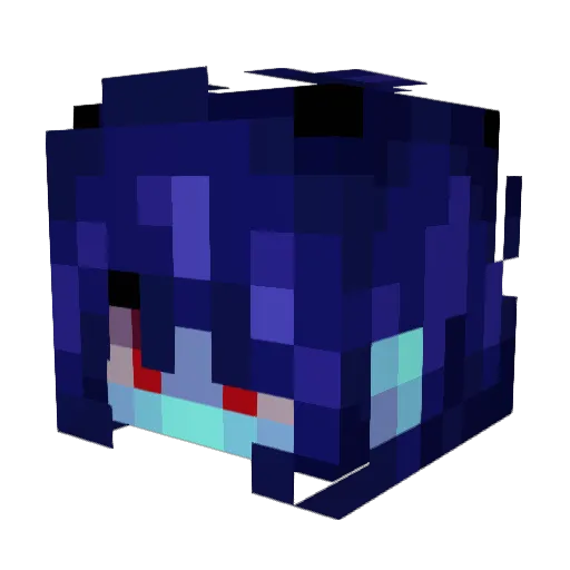RealmButterfly32 Minecraft avatar head, 3D render