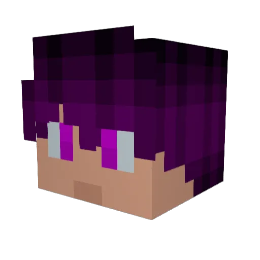 RealmMaster6 Minecraft avatar head, 3D render