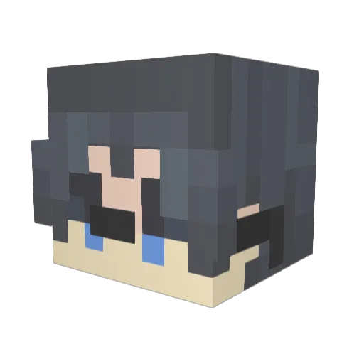 Realmevi Minecraft avatar head, 3D render