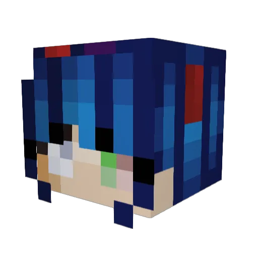 Realms42 Minecraft avatar head, 3D render