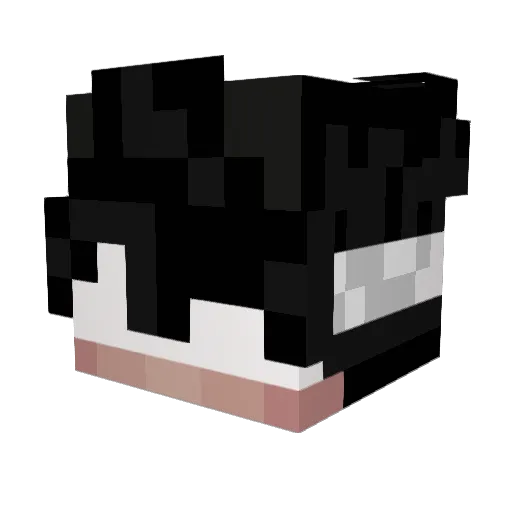 Realmury Minecraft avatar head, 3D render