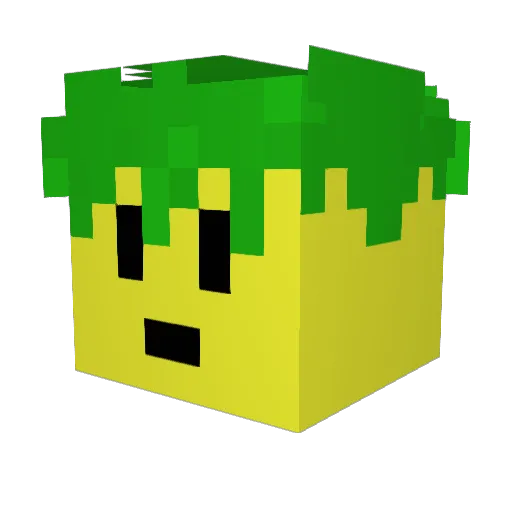 Realnoz1 Minecraft avatar head, 3D render