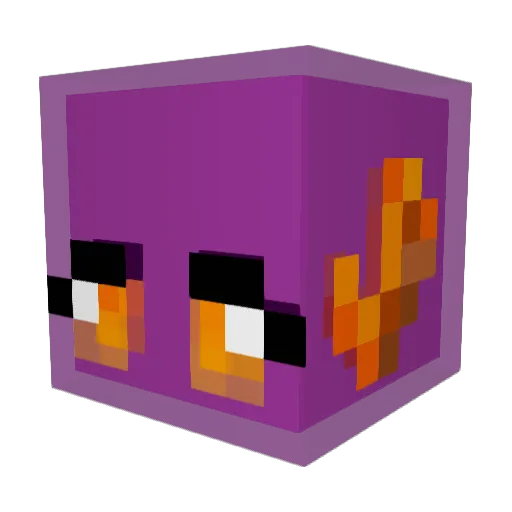 RealoFoxtrot Minecraft avatar head, 3D render
