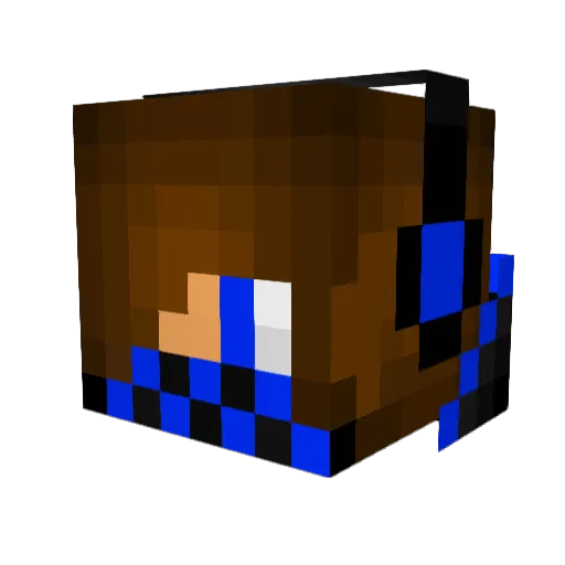 Realsteeldragon Minecraft avatar head, 3D render