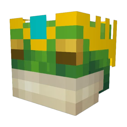 Realtech64 Minecraft avatar head, 3D render