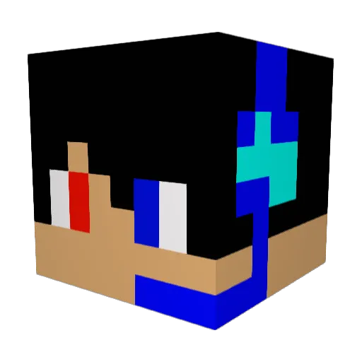 Realtiam Minecraft avatar head, 3D render