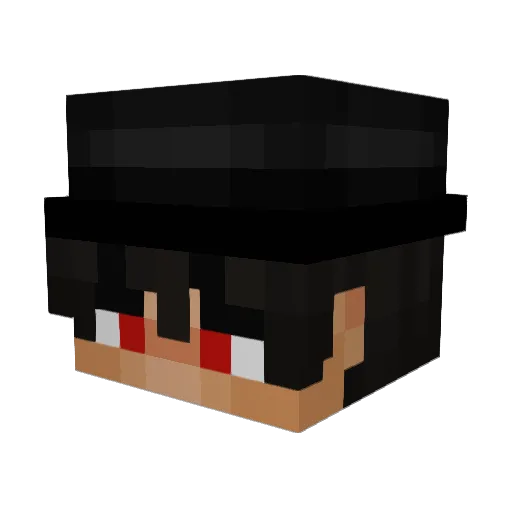 Realwarior44 Minecraft avatar head, 3D render
