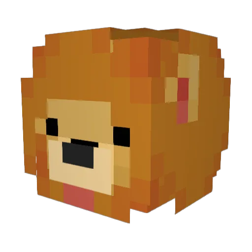 RealzMeow Minecraft avatar head, 3D render