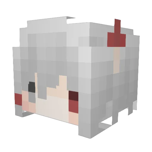 Rean0429 Minecraft avatar head, 3D render