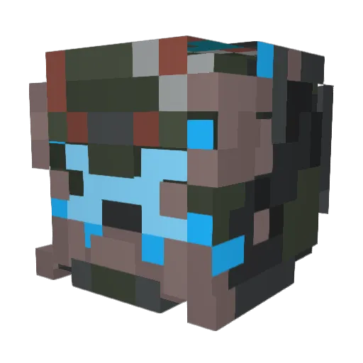 Rean_V Minecraft avatar head, 3D render