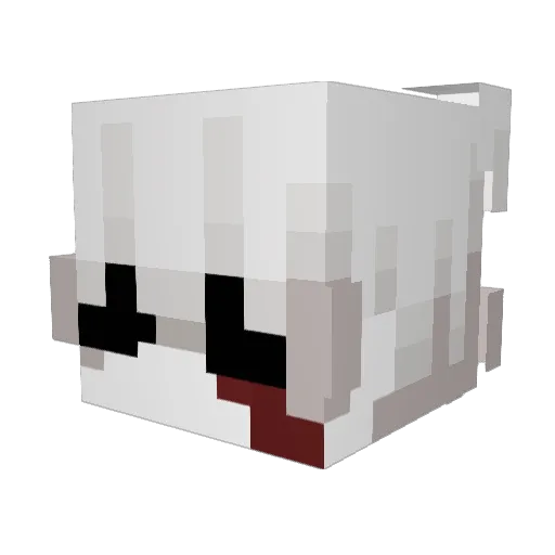 Reap Minecraft avatar head, 3D render