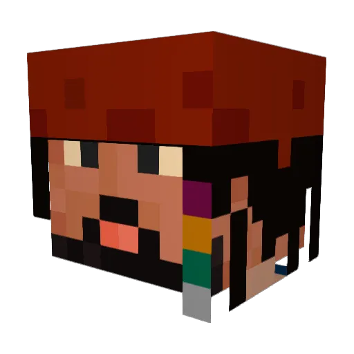ReapDante Minecraft avatar head, 3D render