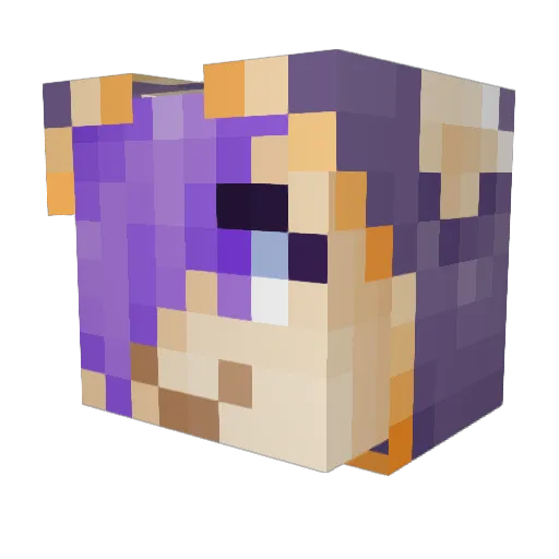Reaper1543 Minecraft avatar head, 3D render