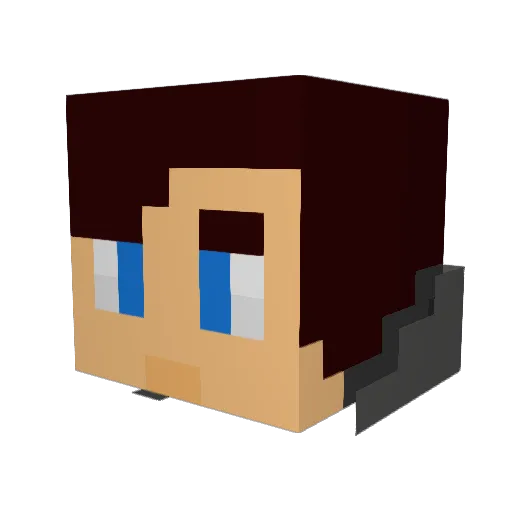Reaper22097 Minecraft avatar head, 3D render