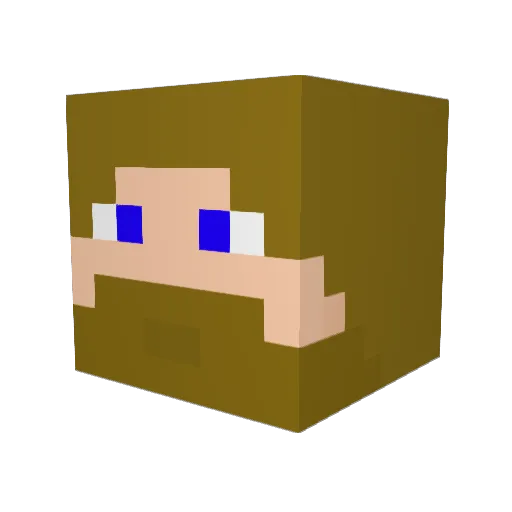 Reaper7327 Minecraft avatar head, 3D render