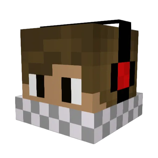 Reaper755 Minecraft avatar head, 3D render