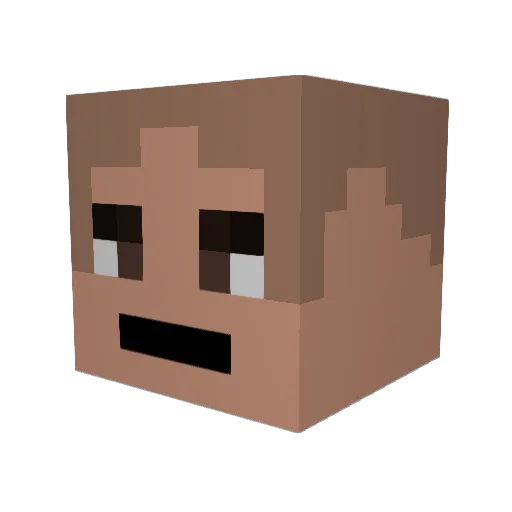 Reaper98 Minecraft avatar head, 3D render