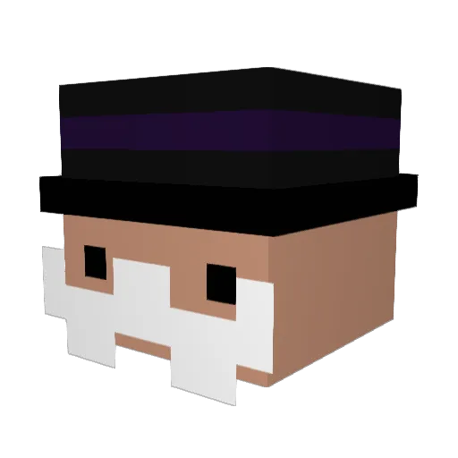 ReaperBeatz Minecraft avatar head, 3D render