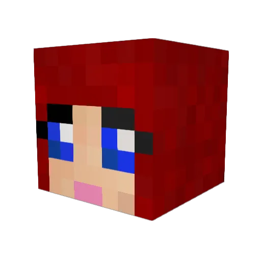 ReaperBones93 Minecraft avatar head, 3D render