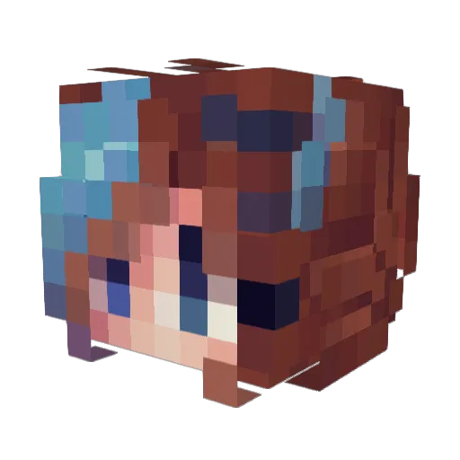 ReaperFrost93 Minecraft avatar head, 3D render