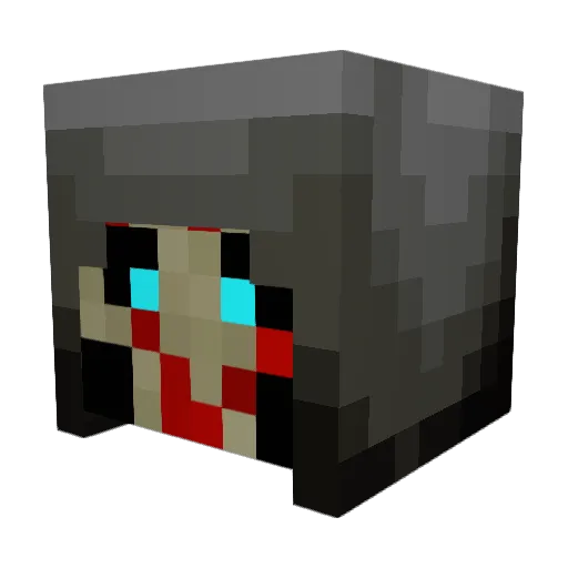 ReaperOfDemons Minecraft avatar head, 3D render
