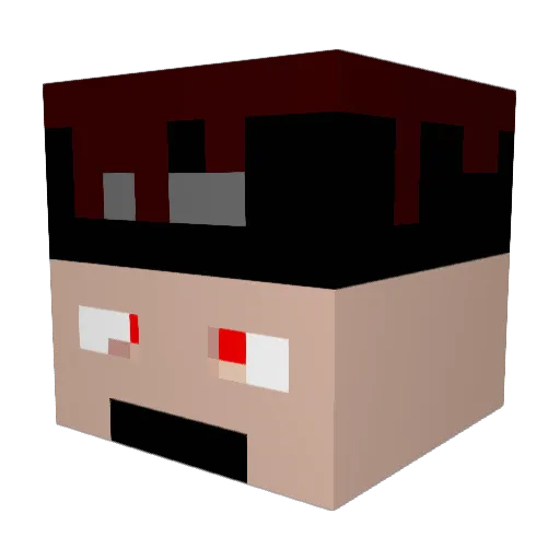 ReaperOnVimto Minecraft avatar head, 3D render