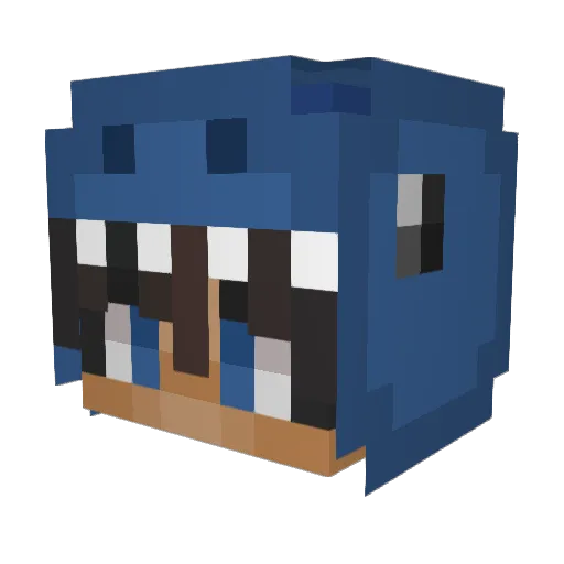 ReaperPlayz Minecraft avatar head, 3D render