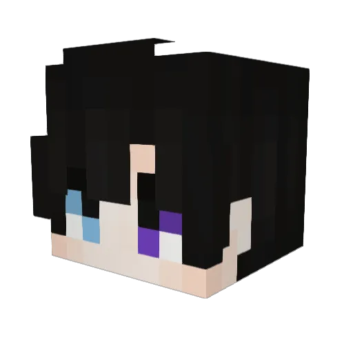 ReaperRaichu Minecraft avatar head, 3D render