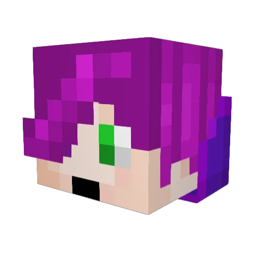 ReaperReality Minecraft avatar head, 3D render