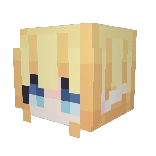 ReaperSin Minecraft avatar head, 3D render