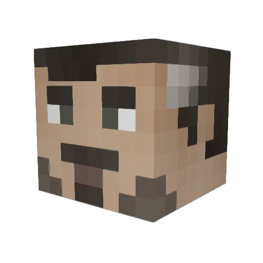 ReaperSneak Minecraft avatar head, 3D render