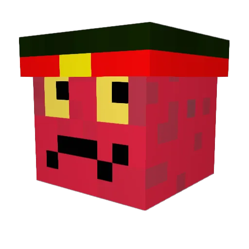 ReaperSplitter Minecraft avatar head, 3D render