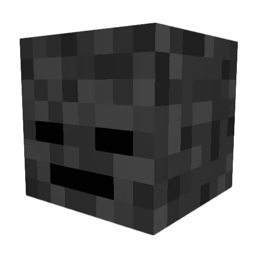 ReaperWithers Minecraft avatar head, 3D render