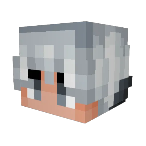 ReaperX7753 Minecraft avatar head, 3D render