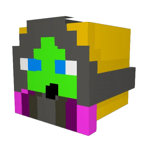 ReaperXGYT Minecraft avatar head, 3D render