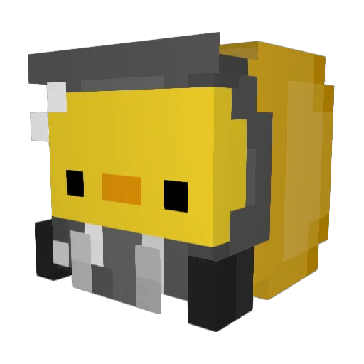 ReaperZera Minecraft avatar head, 3D render