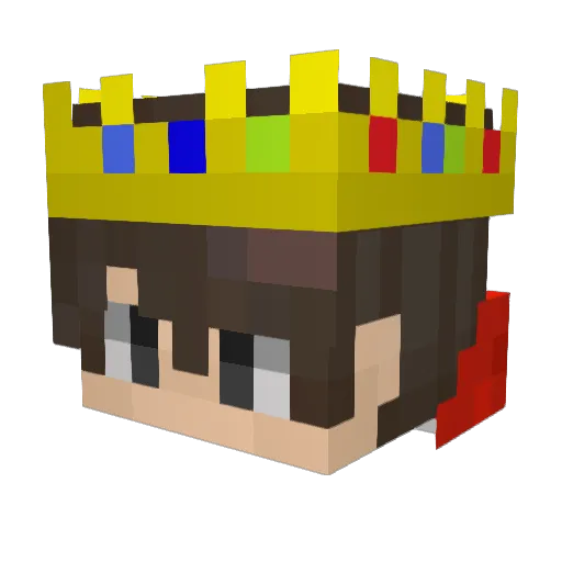 ReaperZero25 Minecraft avatar head, 3D render