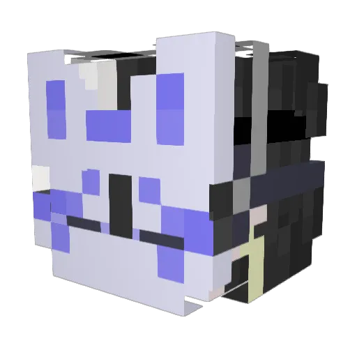 Reaper_41 Minecraft avatar head, 3D render