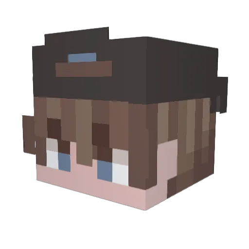 Reaper_Oficial Minecraft avatar head, 3D render