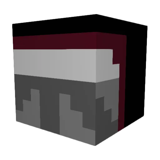 Reaperrising Minecraft avatar head, 3D render