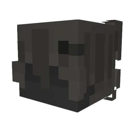 Reapers Minecraft avatar head, 3D render
