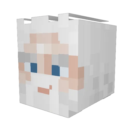 ReapersGambit Minecraft avatar head, 3D render
