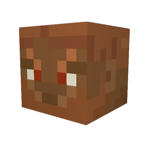 ReapersPlug Minecraft avatar head, 3D render