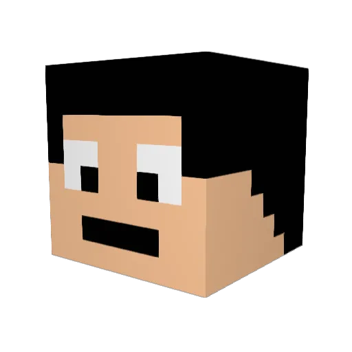 Reapertorium Minecraft avatar head, 3D render