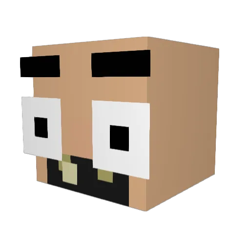 Reaperz420 Minecraft avatar head, 3D render