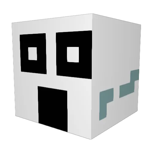 ReapingRaven Minecraft avatar head, 3D render
