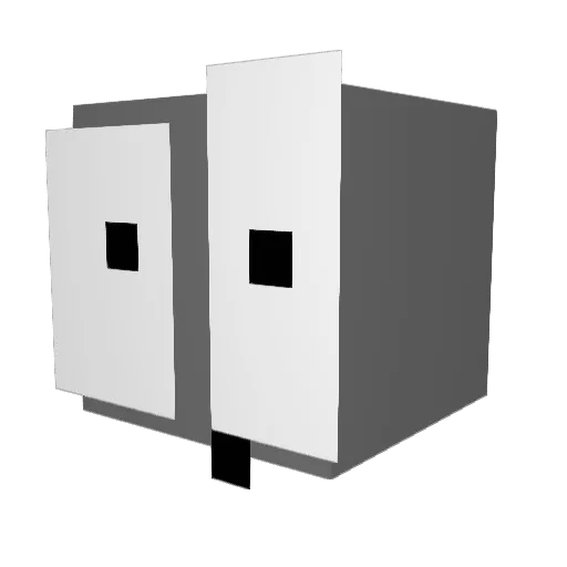 Reapito Minecraft avatar head, 3D render