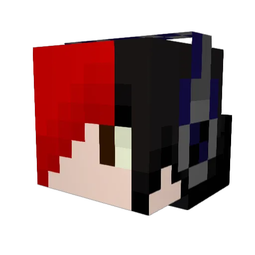Reapper43 Minecraft avatar head, 3D render